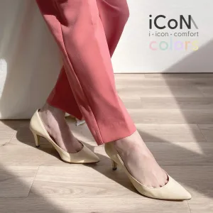 10% OFF: 2024SS: iCoN COLORS: Pointed Toe Smooth Pumps (C76533) Chai
