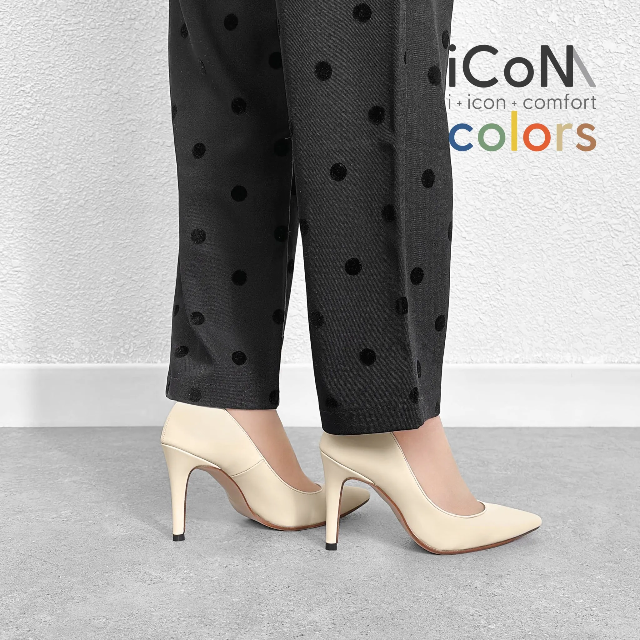 10% OFF: 2024SS: iCoN COLORS: Pointed Toe Smooth Pumps (C9043) Chai