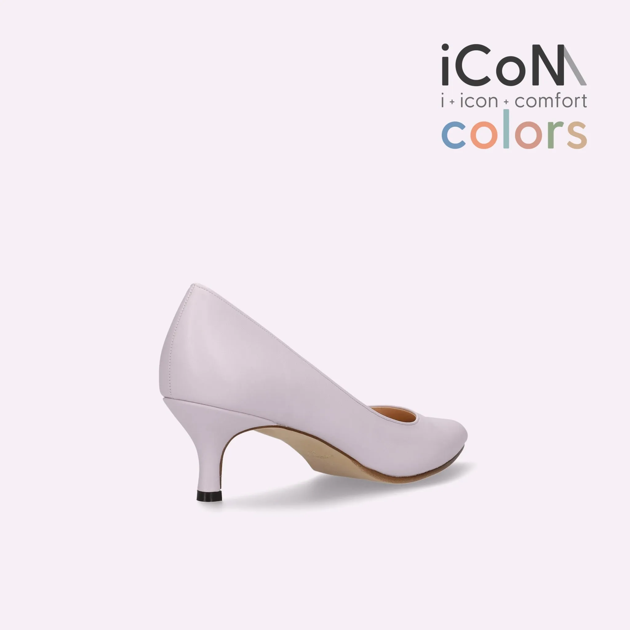 15% OFF: iCoN COLORS: Pointed Toe Smooth Pumps (C57173) Lavender