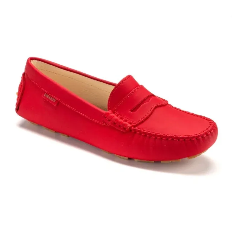 2582 - Red Sahara Girls Moccasin Loafer
