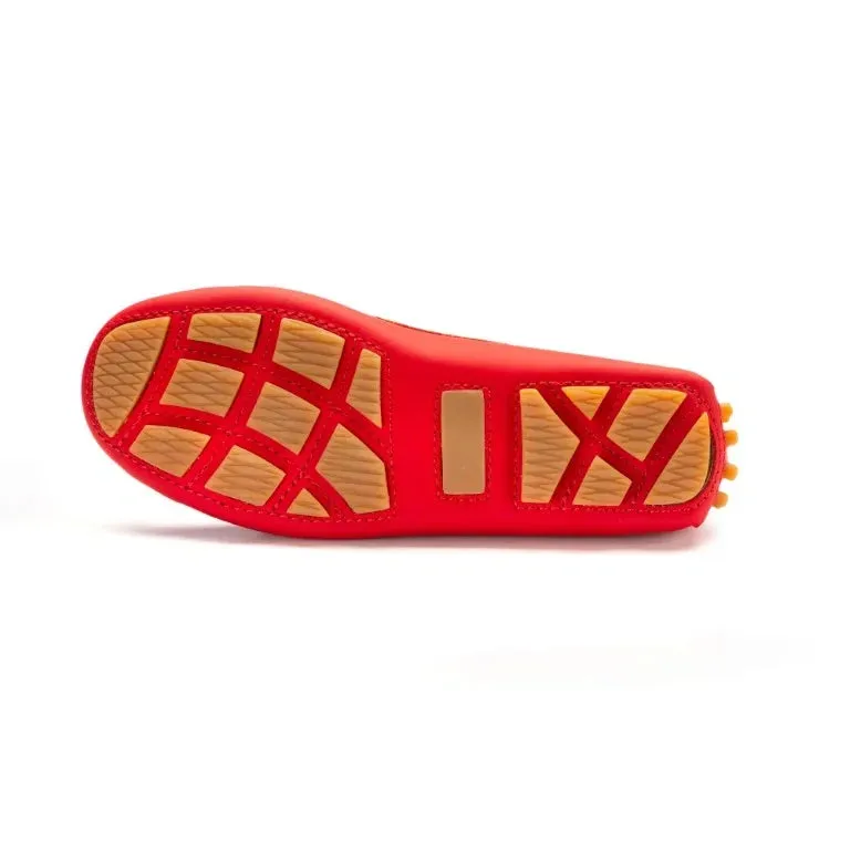 2582 - Red Sahara Girls Moccasin Loafer