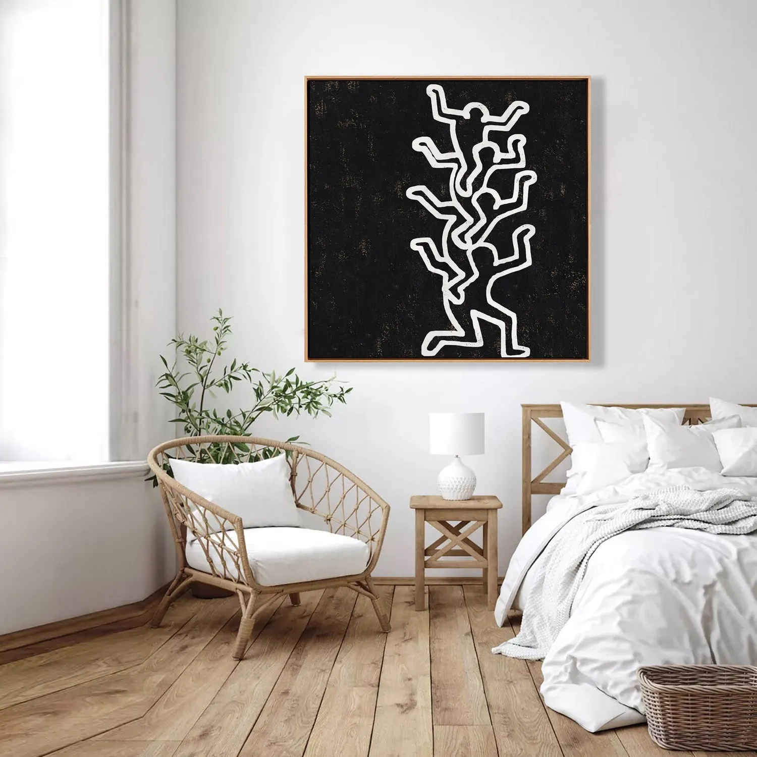 Abstract Dancing Man Painting H309SR