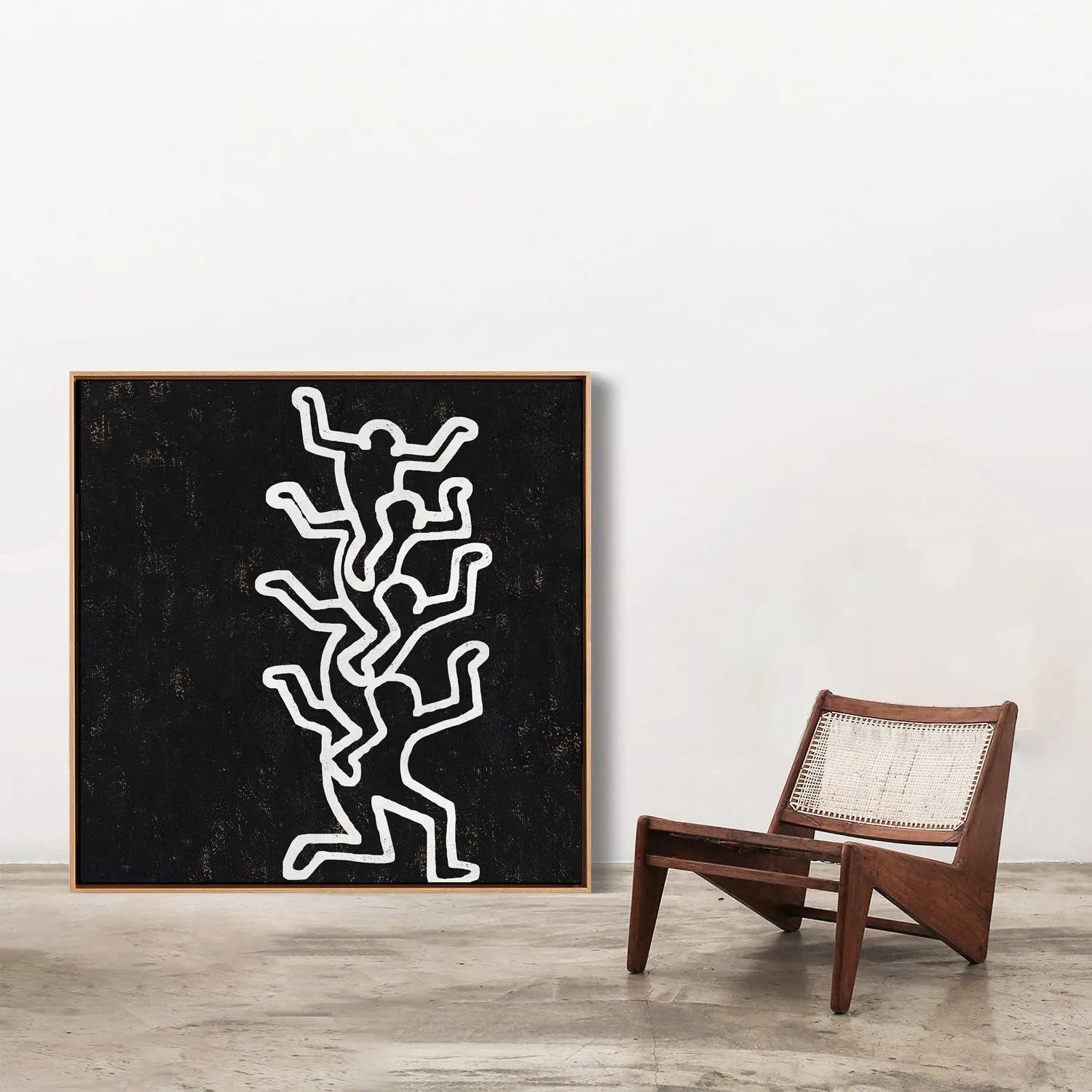 Abstract Dancing Man Painting H309SR