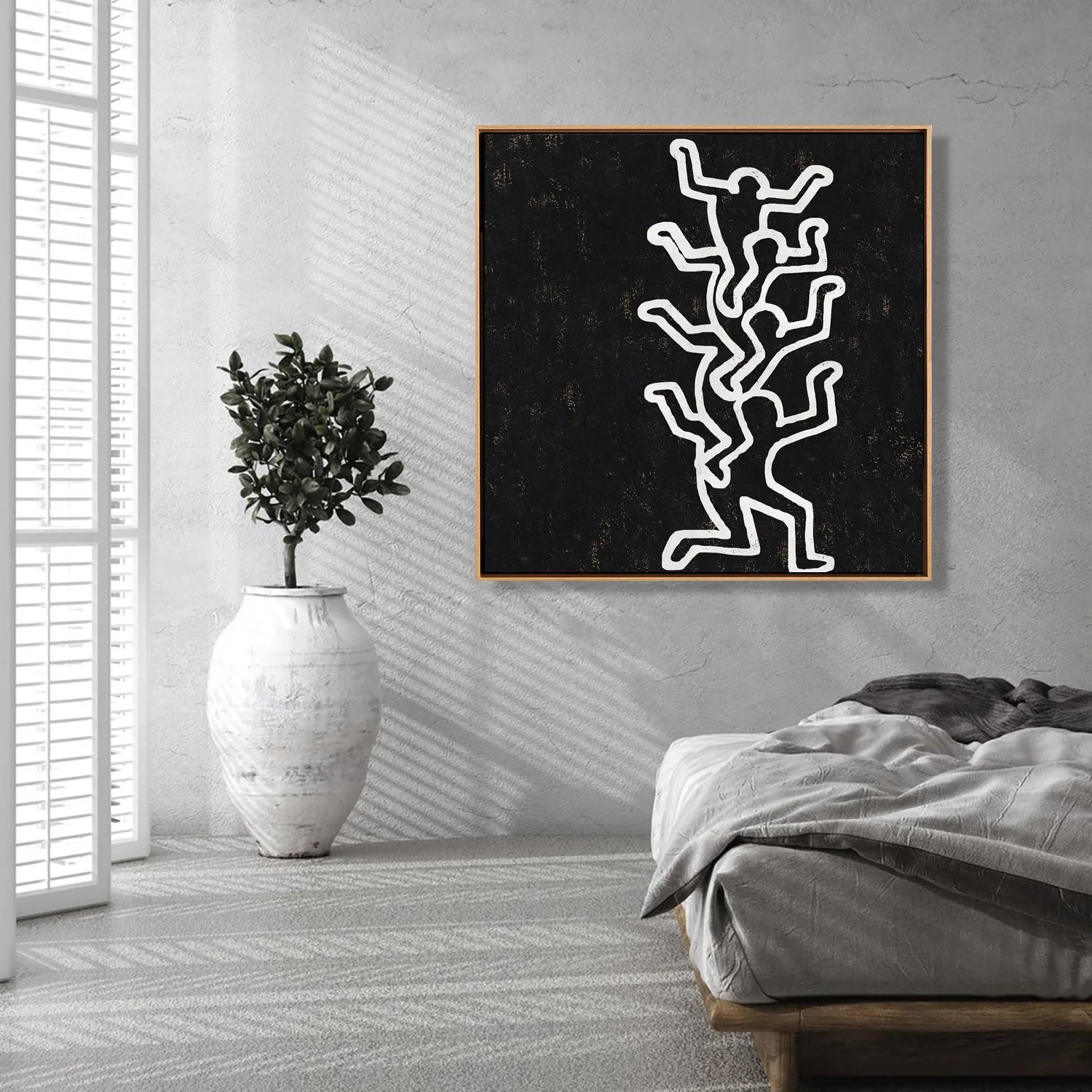 Abstract Dancing Man Painting H309SR