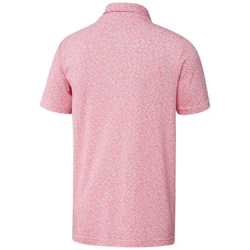 adidas Mens Abstract Print Primeblue Polo
