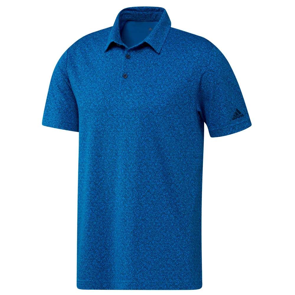 adidas Mens Abstract Print Primeblue Polo