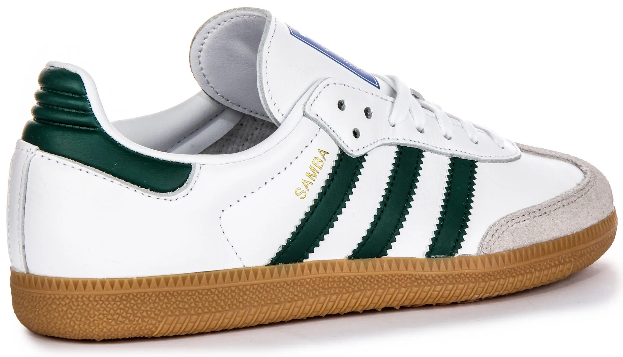 Adidas Samba OG J In White Green For Youth
