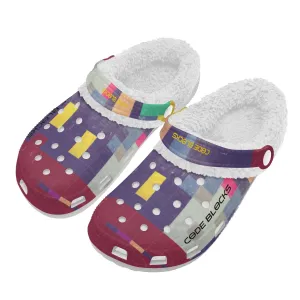 Adults White Warm House Clog Winter Fur Lined Garden Slippers