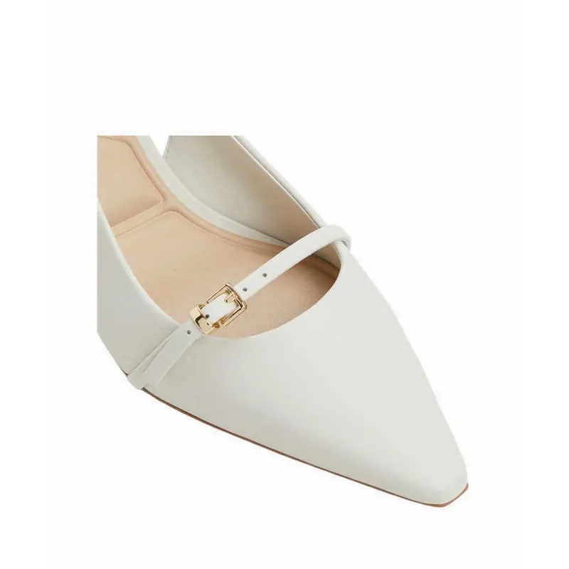 ALDO SKEPPER HEELED SHOES - WHITE/BONE