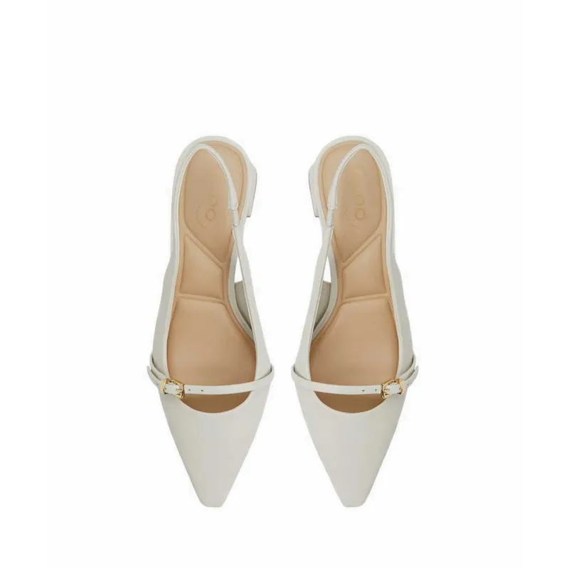 ALDO SKEPPER HEELED SHOES - WHITE/BONE