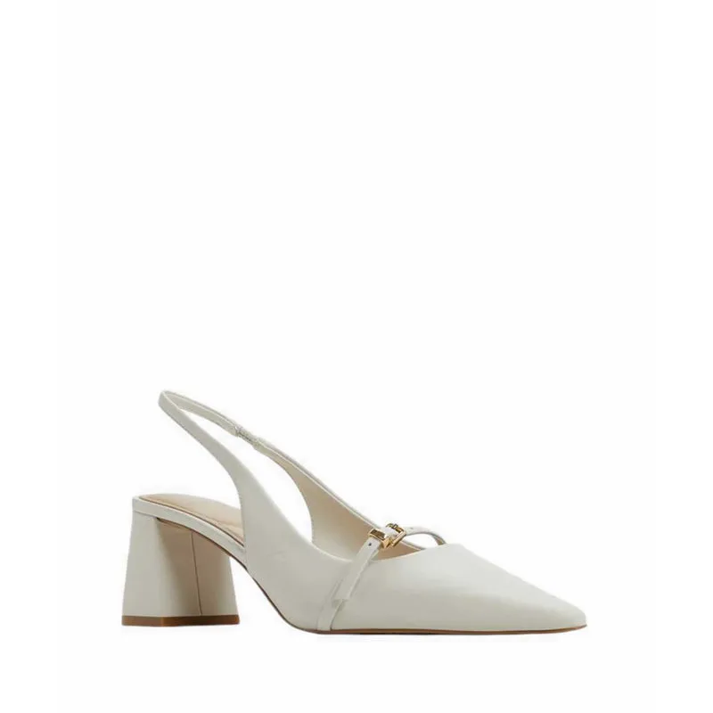 ALDO SKEPPER HEELED SHOES - WHITE/BONE