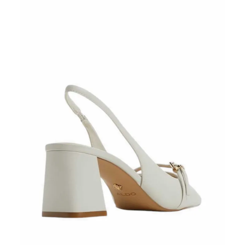 ALDO SKEPPER HEELED SHOES - WHITE/BONE