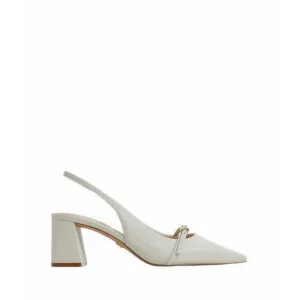 ALDO SKEPPER HEELED SHOES - WHITE/BONE