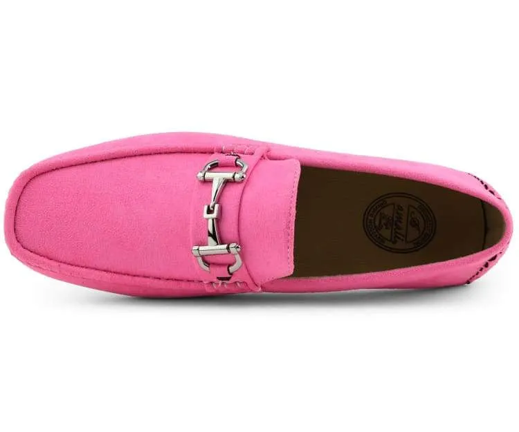 Amali Walken 2 Men's Pink Suede Driving Shoes