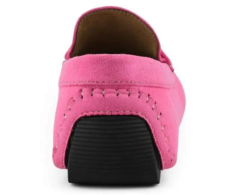 Amali Walken 2 Men's Pink Suede Driving Shoes