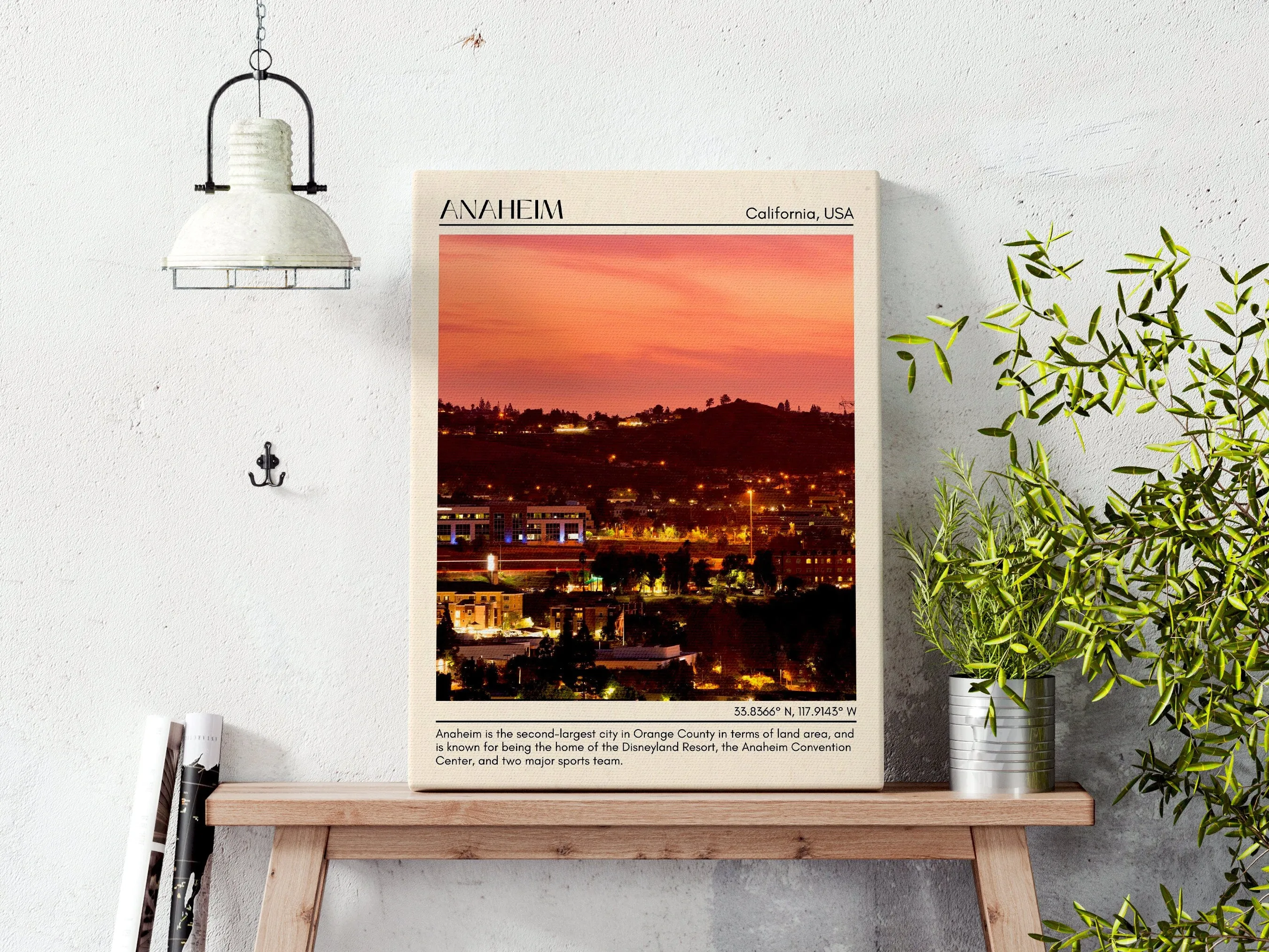 Anaheim Minimal Wall Art, California, USA