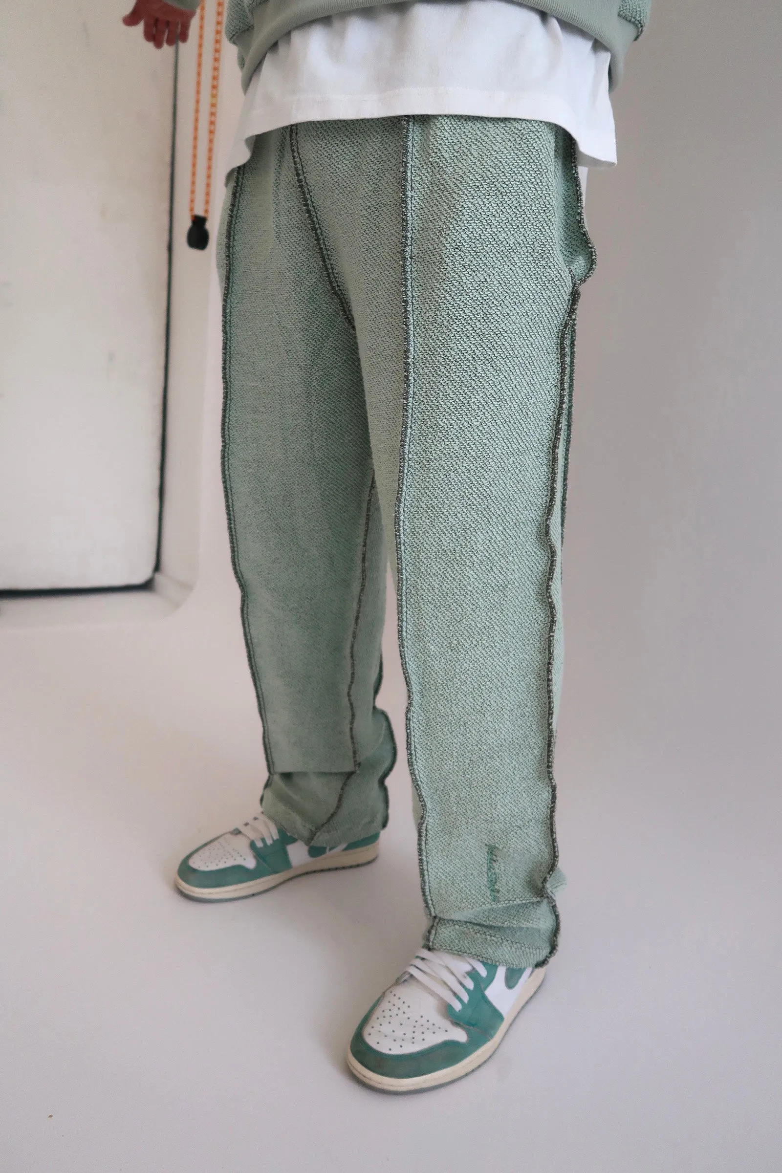 Angie Straight Joggers in Sage