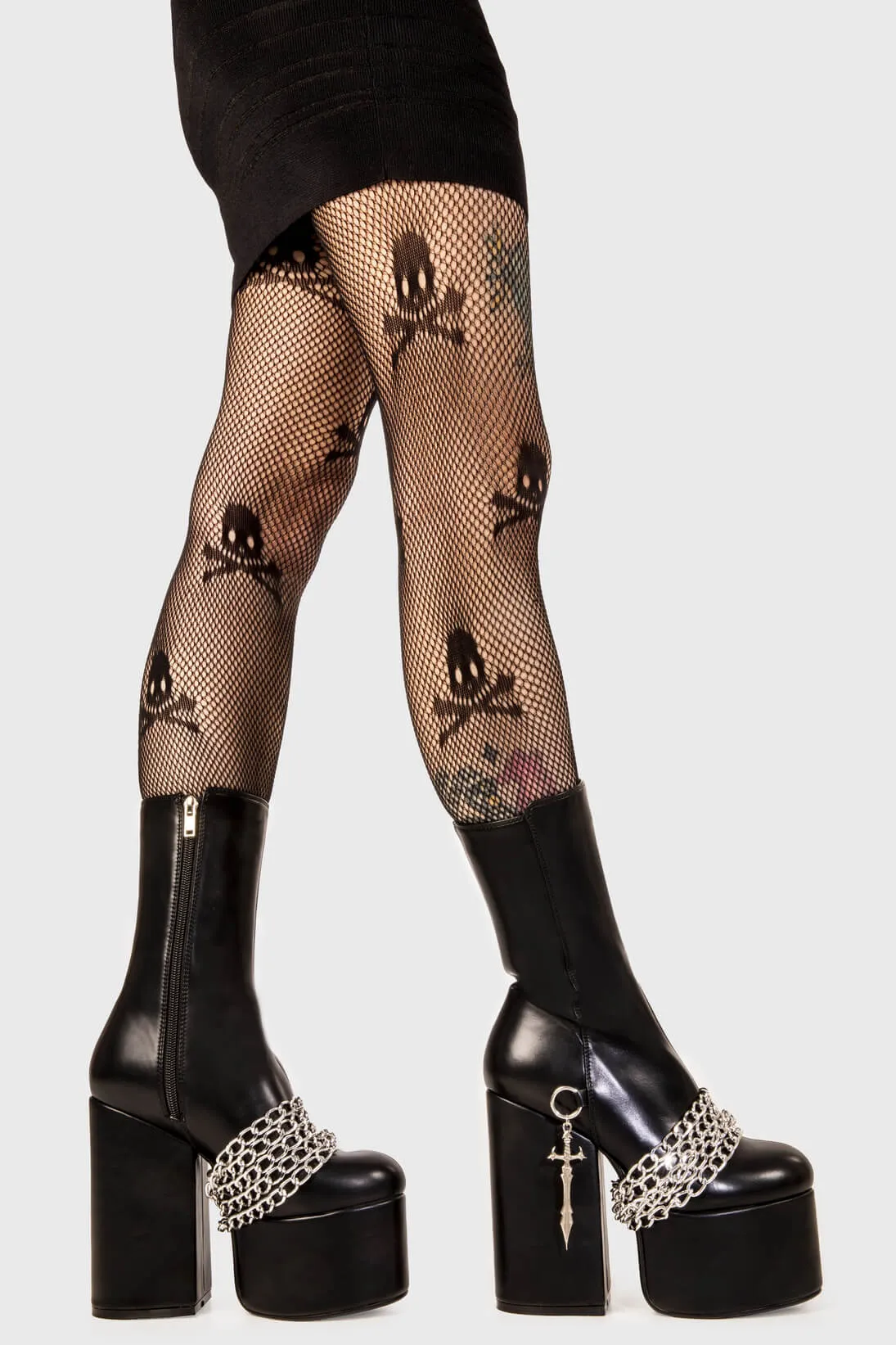 Awkward Lies Platform Ankle Boots