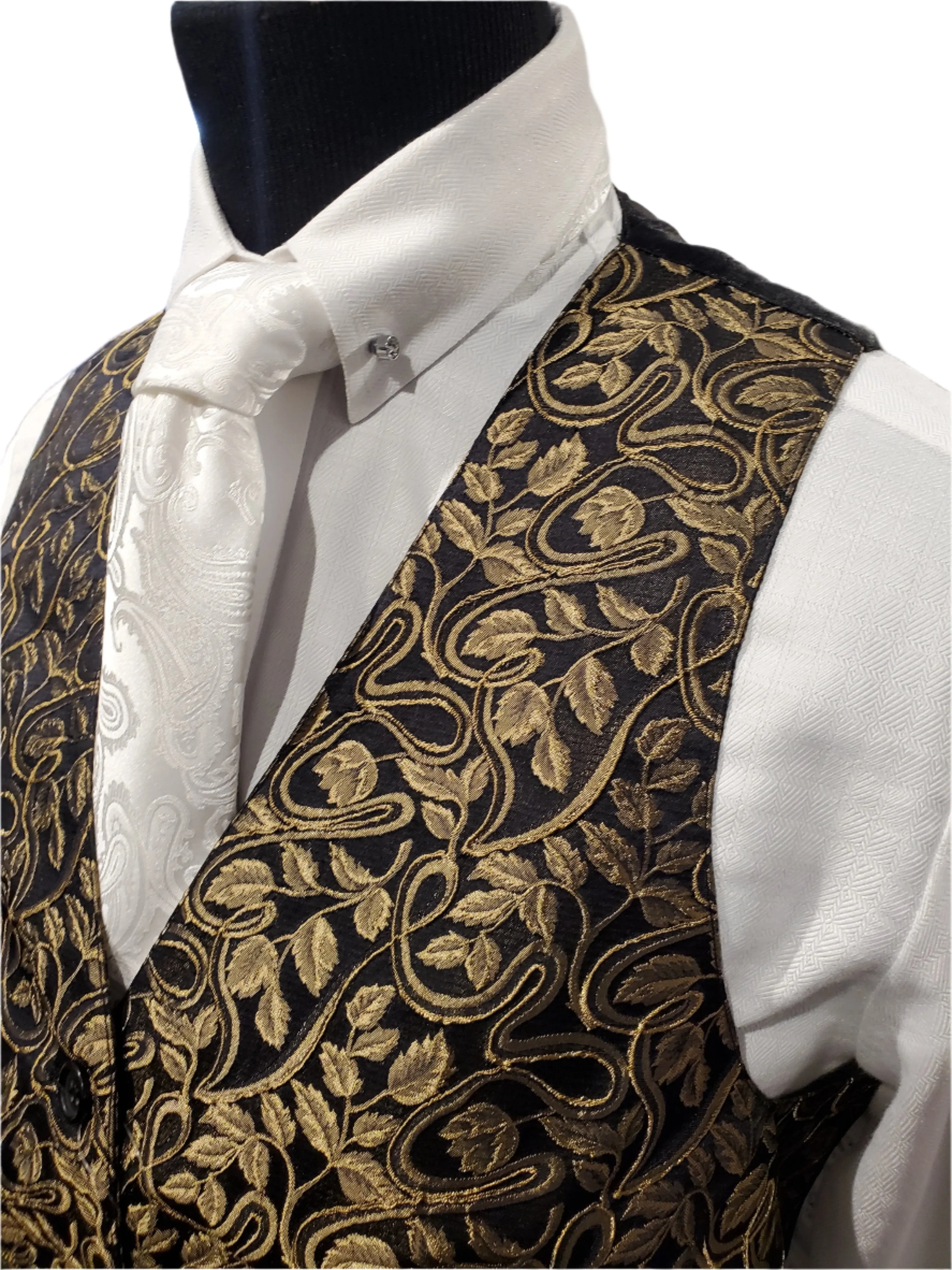 Becker Brothers Gold Paisley Vest