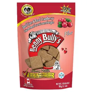 Benny Bully’s Liver Plus Cranberry Dog Treats (58-g bag)