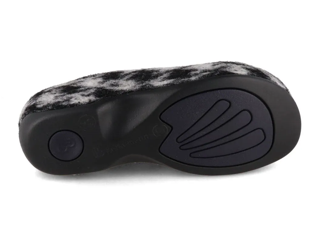 Berkemann BERKOFLEX Women Felt Clogs 'Fabia', black