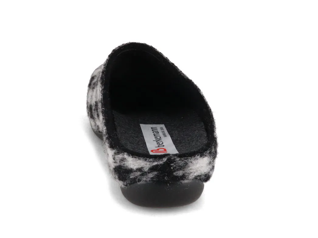 Berkemann BERKOFLEX Women Felt Clogs 'Fabia', black