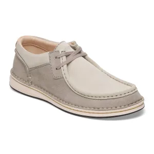 Birkenstock Pasadena stone coin/antique white suede