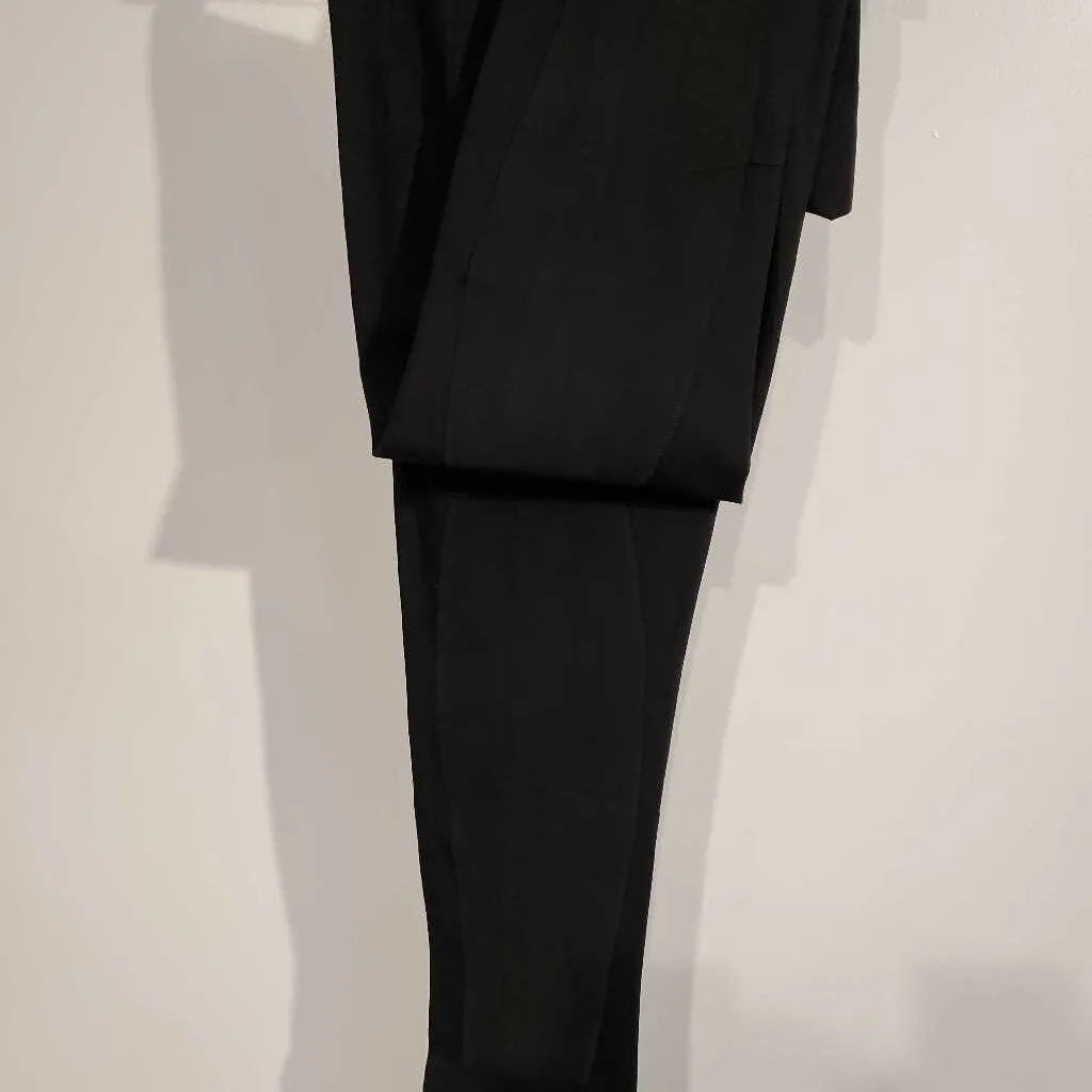 Black Striped Pleasure Jods with Suede(26W, 32INS)