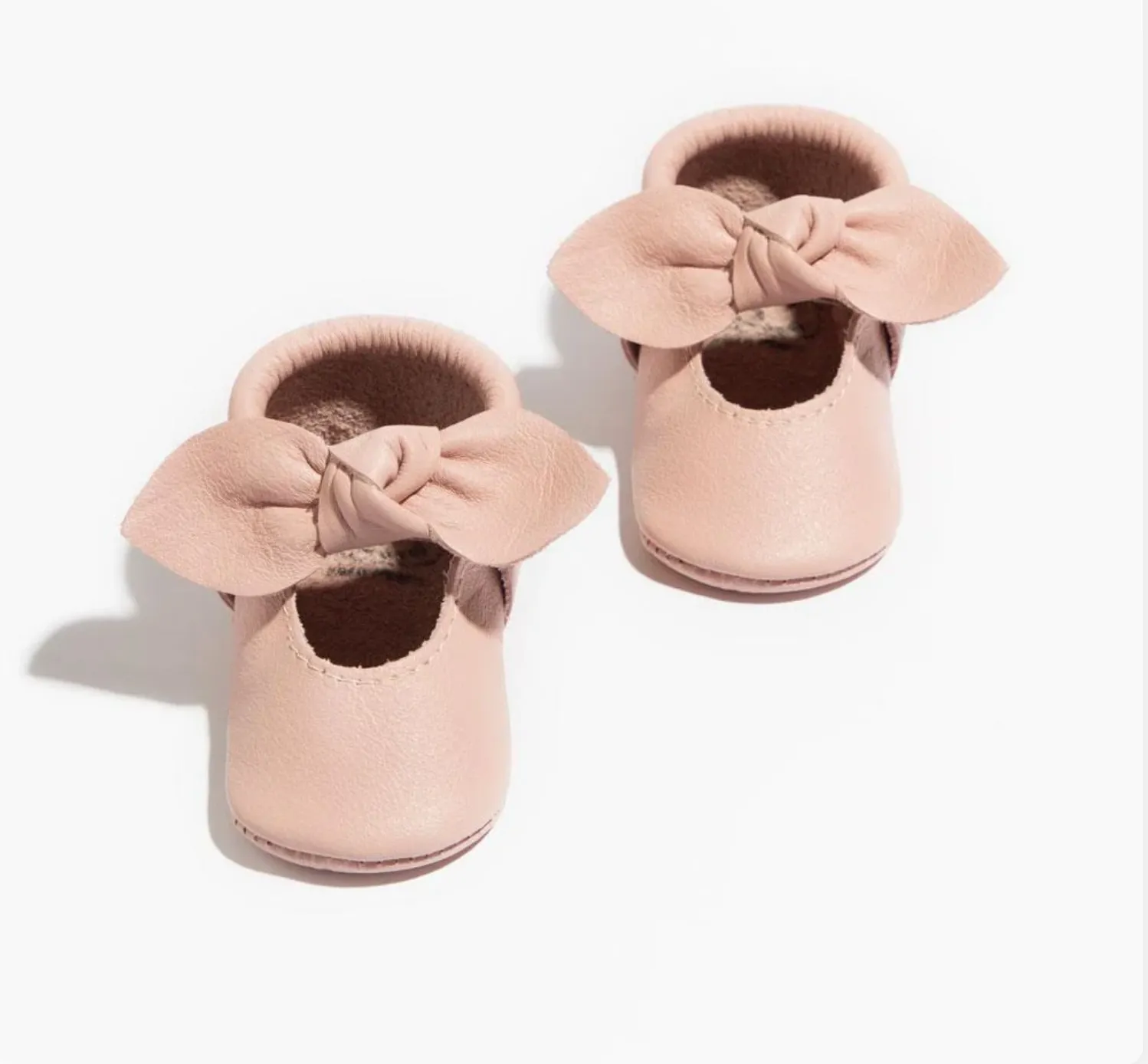 Blush Knotted Bow Moccasin