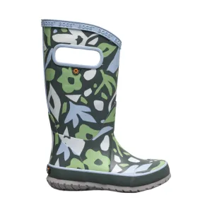 Bogs Kids' Cut Out Shapes Rain Boots - Dark Green Multi