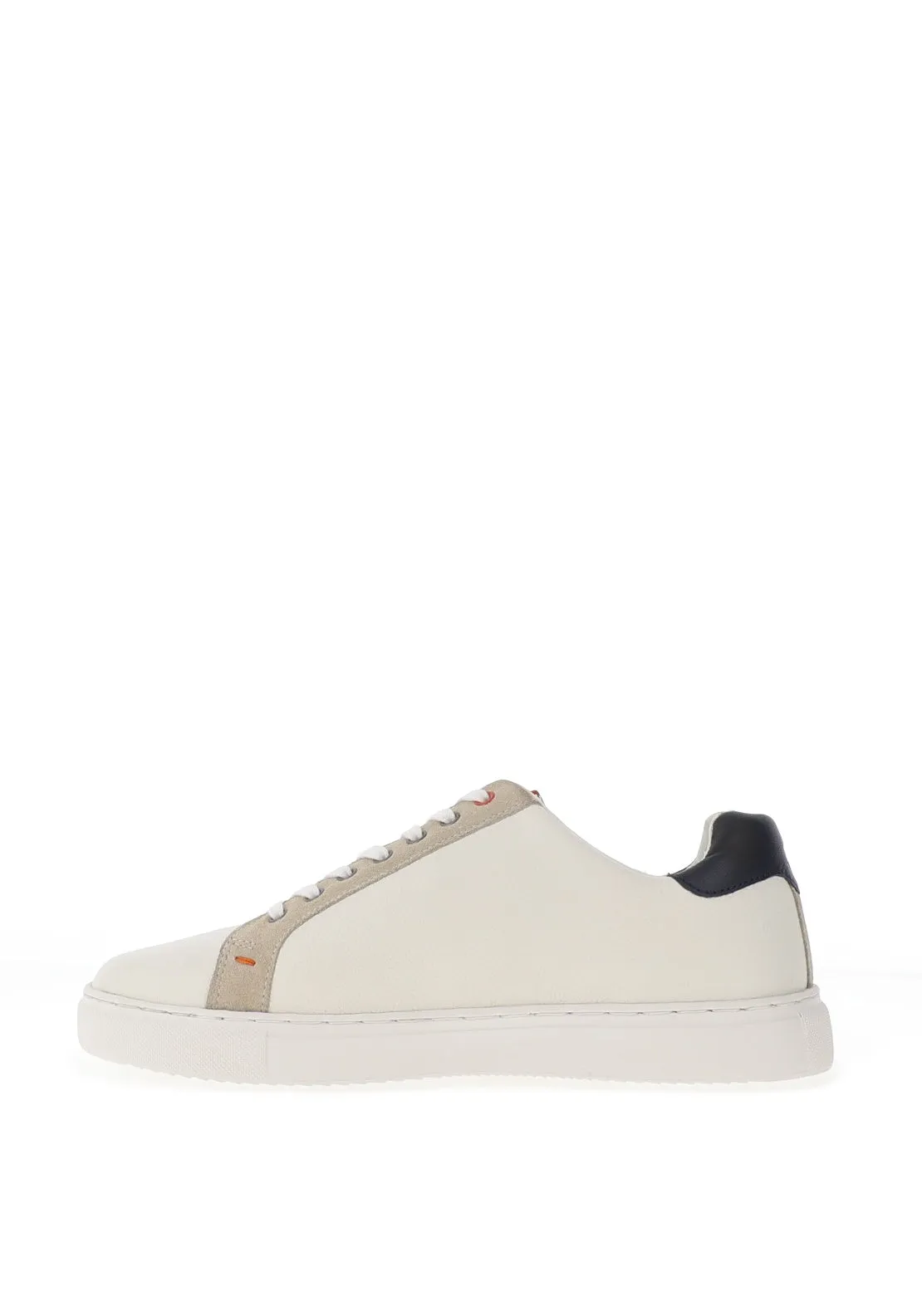 Bolt Leather Trainers in White