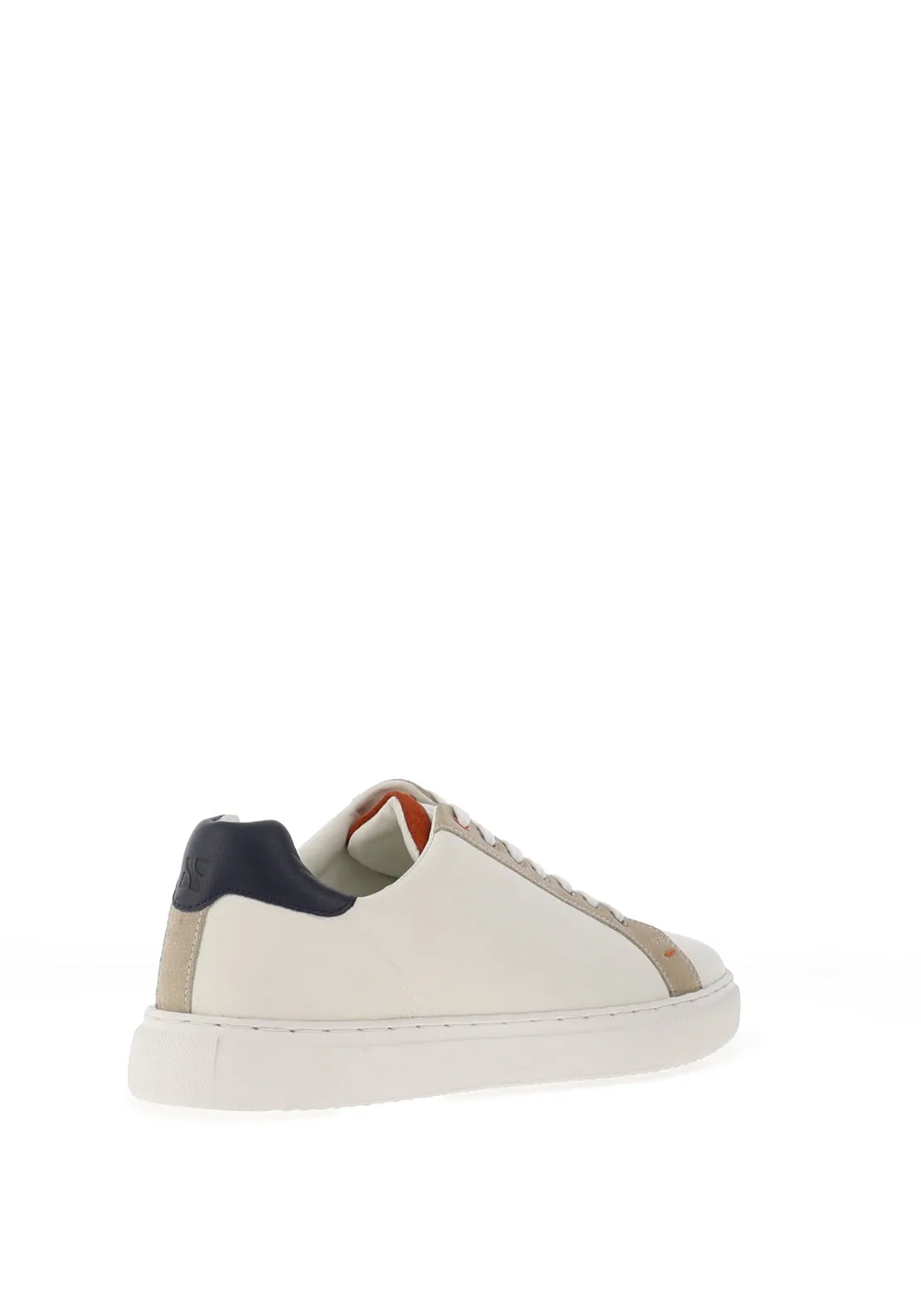 Bolt Leather Trainers in White