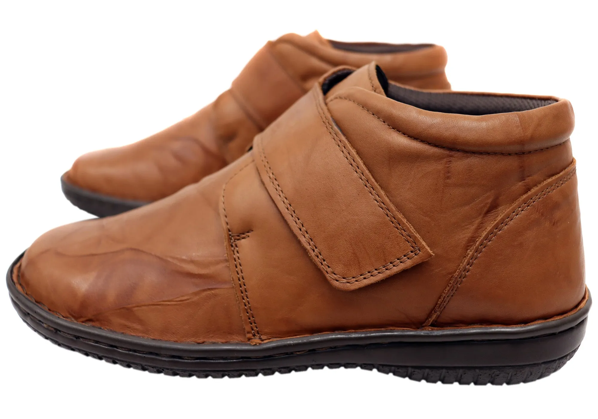 Cabello Comfort 5240-27 Womens Wide Fit Comfortable Leather Boots