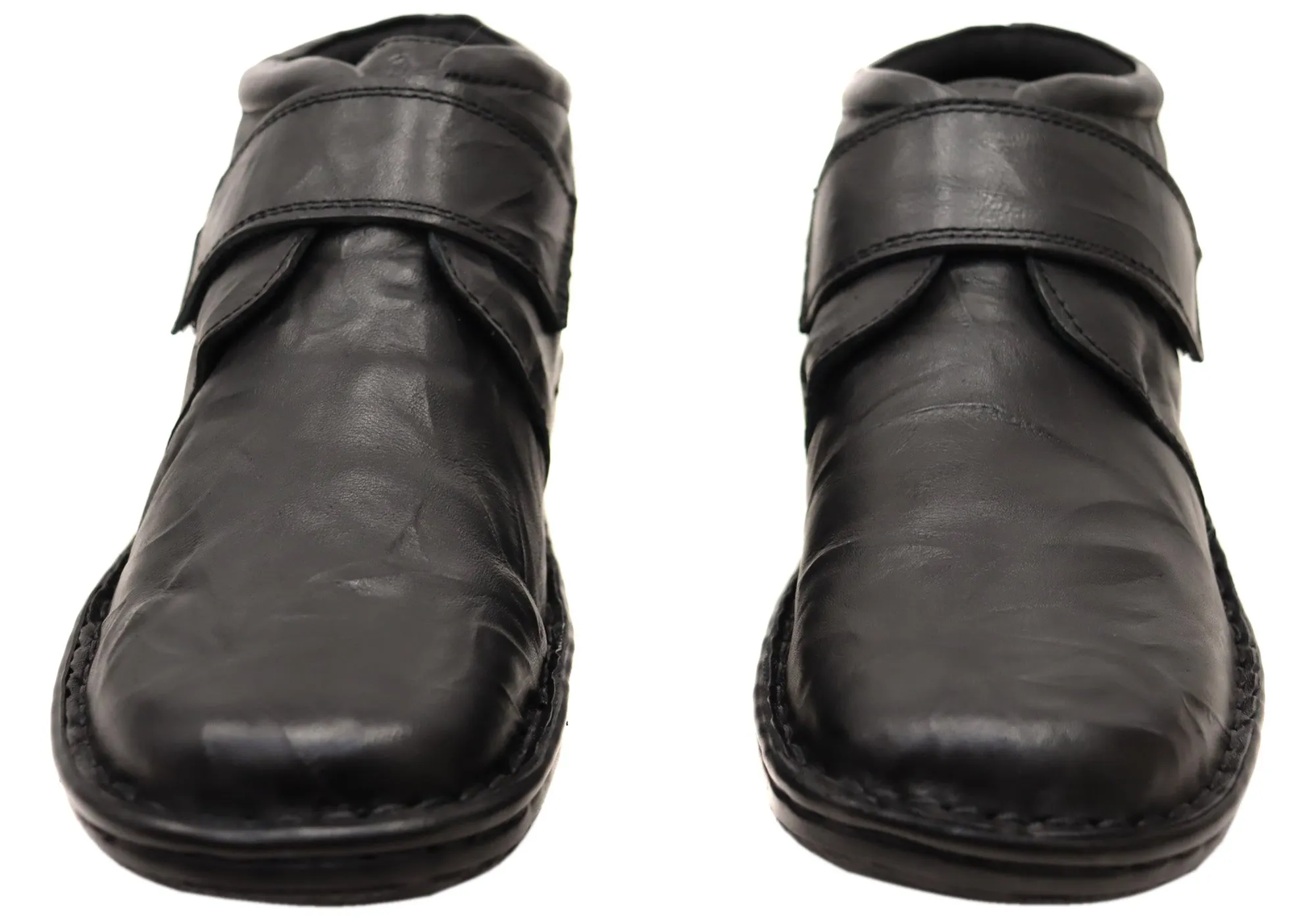 Cabello Comfort 5240-27 Womens Wide Fit Comfortable Leather Boots