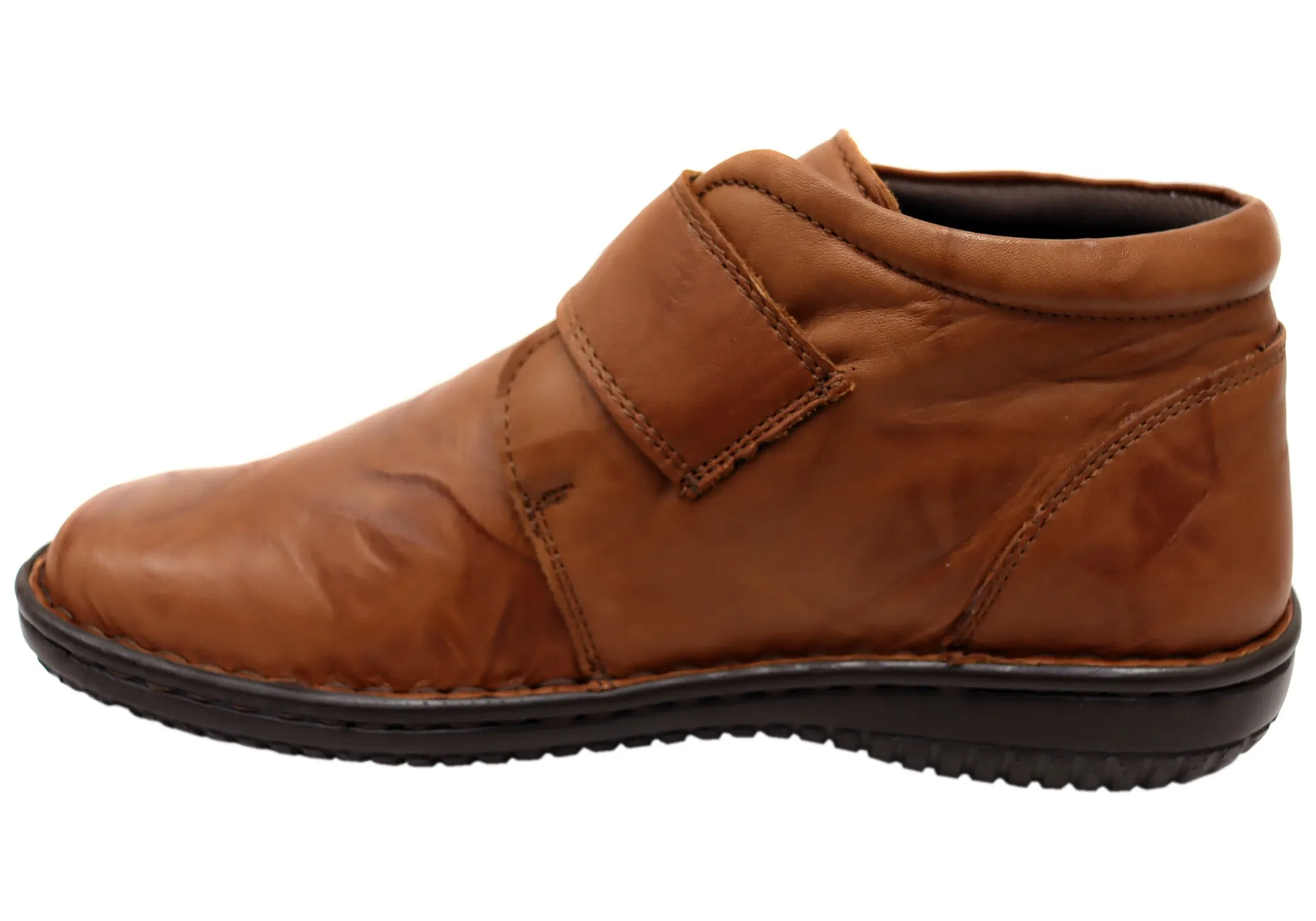 Cabello Comfort 5240-27 Womens Wide Fit Comfortable Leather Boots