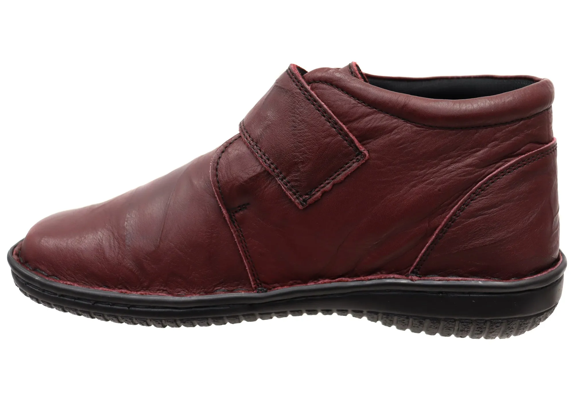 Cabello Comfort 5240-27 Womens Wide Fit Comfortable Leather Boots
