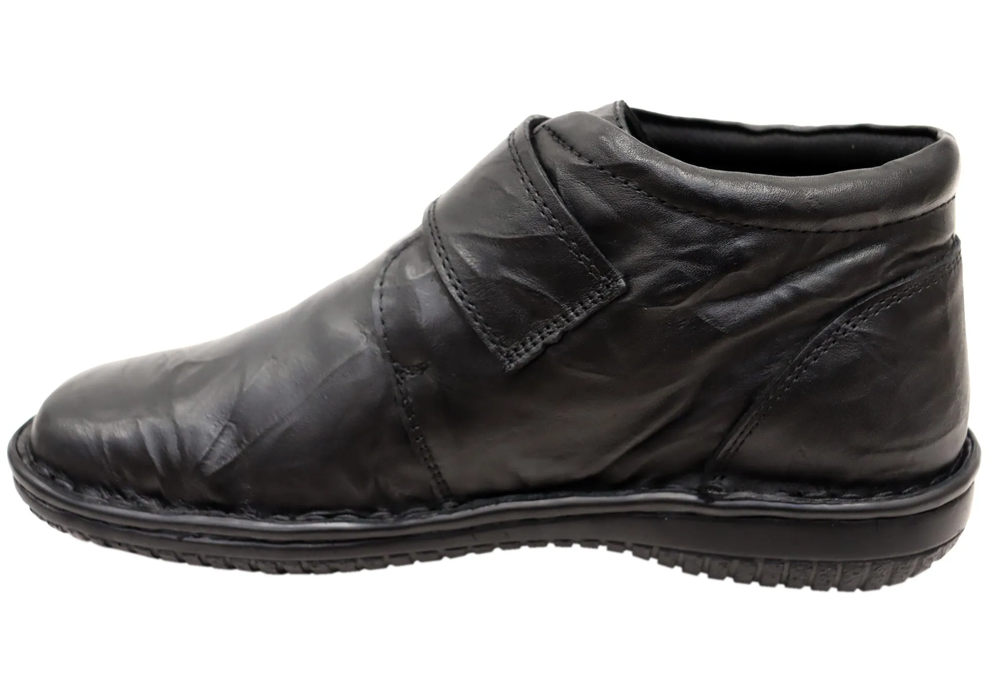 Cabello Comfort 5240-27 Womens Wide Fit Comfortable Leather Boots
