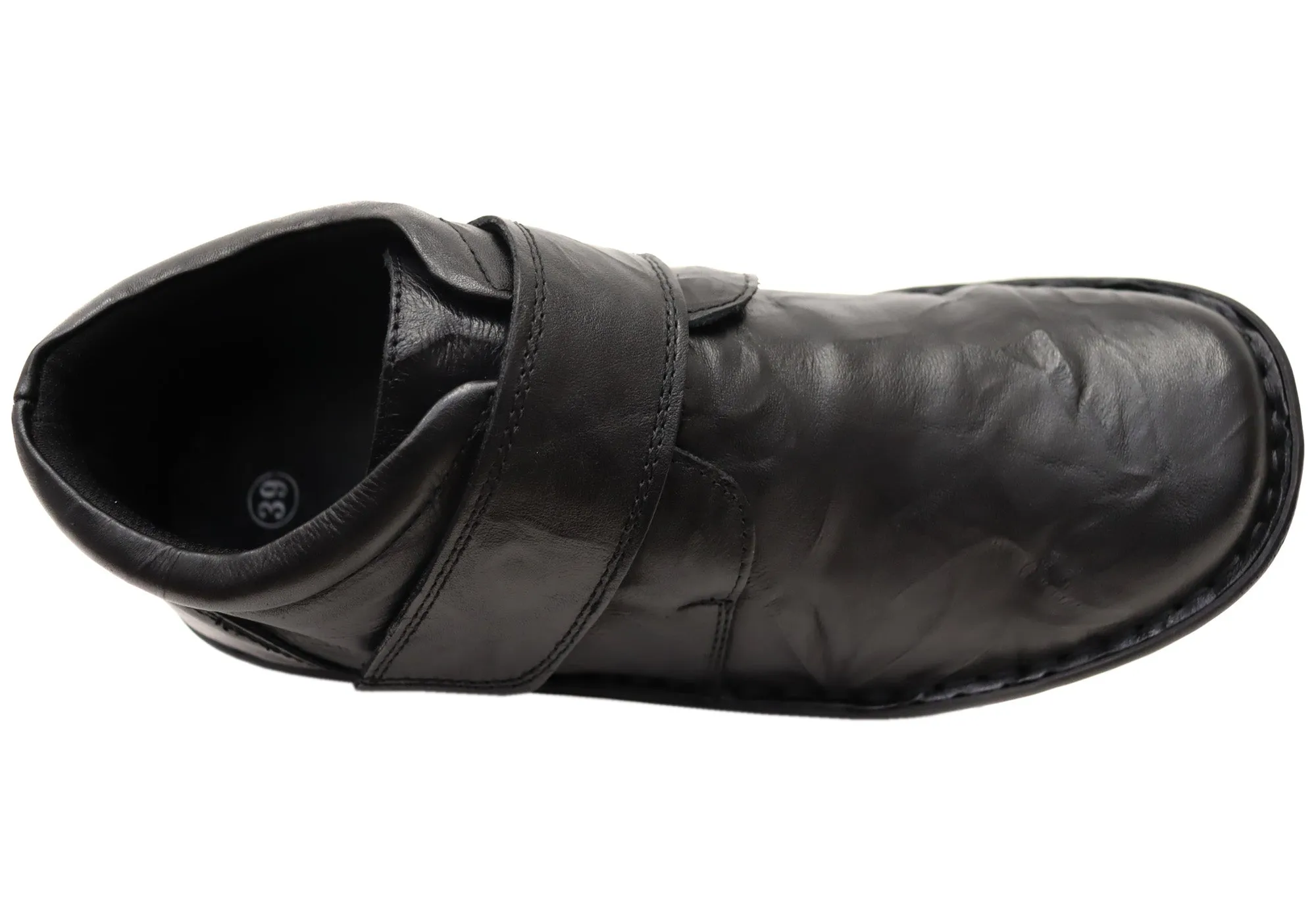 Cabello Comfort 5240-27 Womens Wide Fit Comfortable Leather Boots