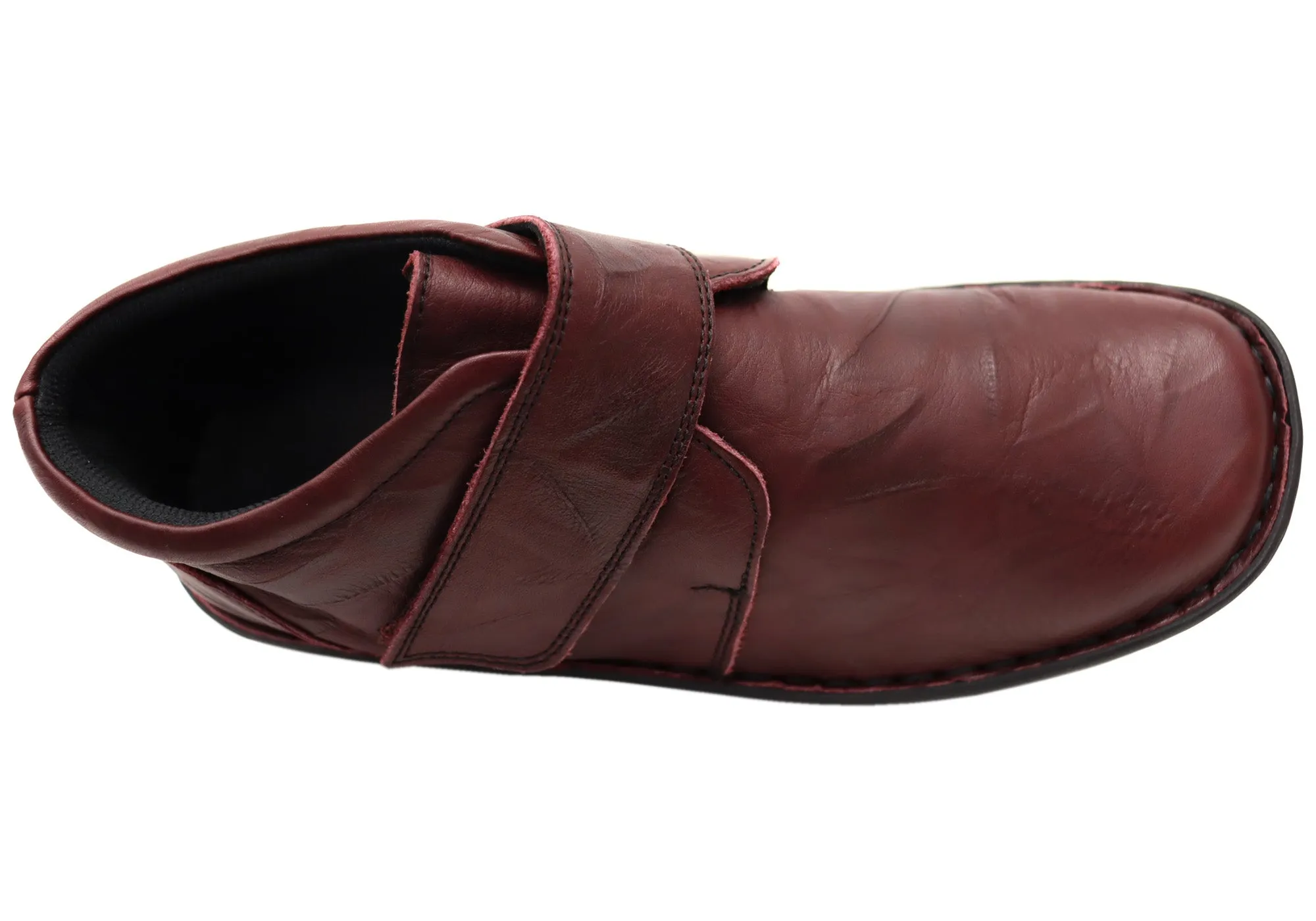 Cabello Comfort 5240-27 Womens Wide Fit Comfortable Leather Boots