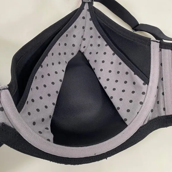 Cake Lingerie Womens Waffles Nursing Tshirt Bra 38E Black Full Coverage Support
