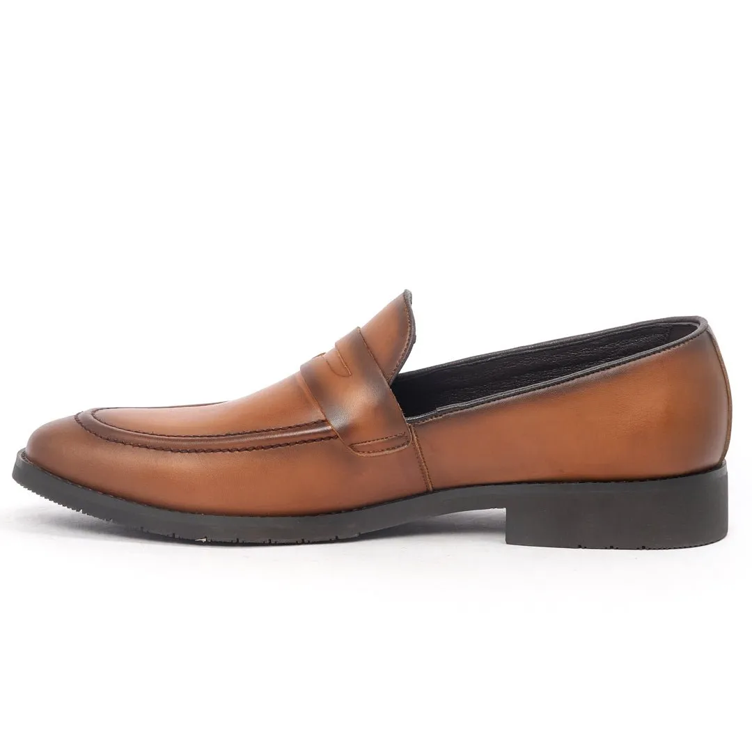 Caliber Shoes Coffee/R Penny Formal Shoes for Men (T654C)