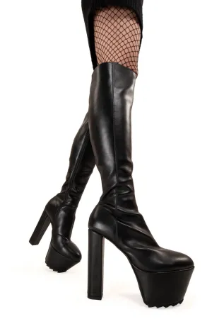 Can't Stand You Platform Knee High Boots