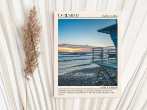 Carlsbad Minimal Wall Art, California, USA