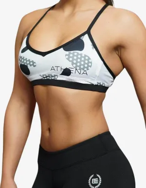 CEMO Deep-V Sports Bra – Black Grey