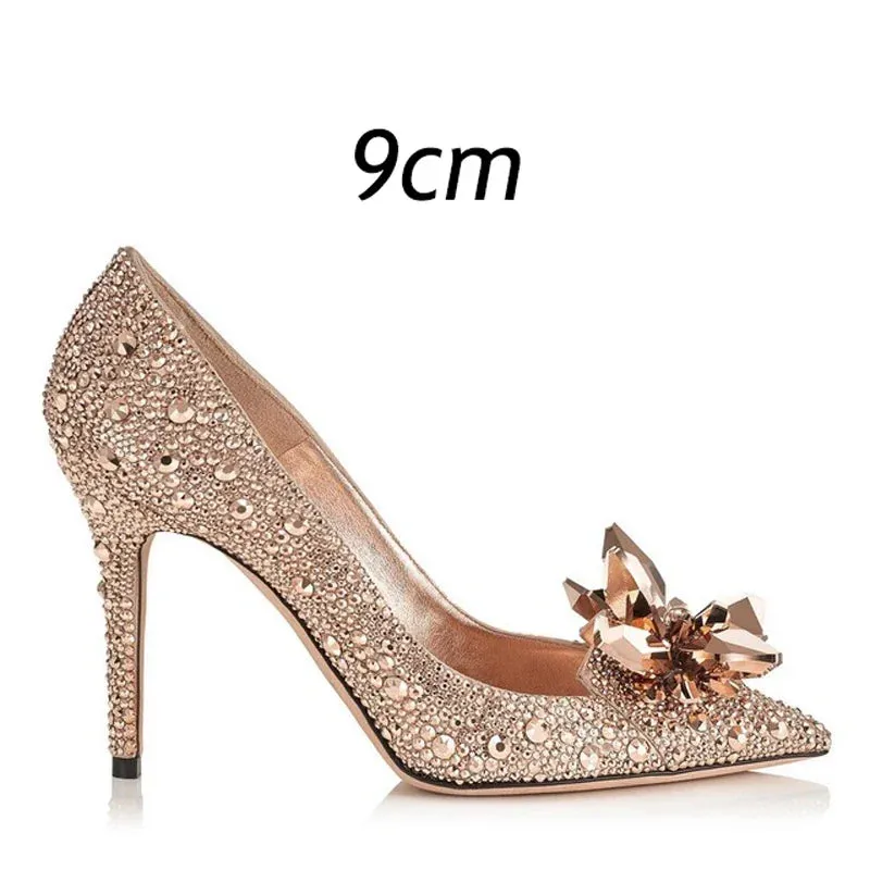 Cinderella Pointed Crystal Heels