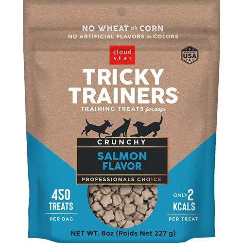 Cloud Star Tricky Trainers Crunchy With Salmon 227g Dog Treats