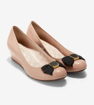 Cole Haan Tali Soft Bow Wedge Pump 40Mm,Nude,10 Nudesize 10