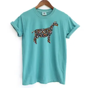 Colorful Cheetah Dairy Goat ComfortWash/ComfortColor T-Shirt (S-4XL) - Multiple Colors!