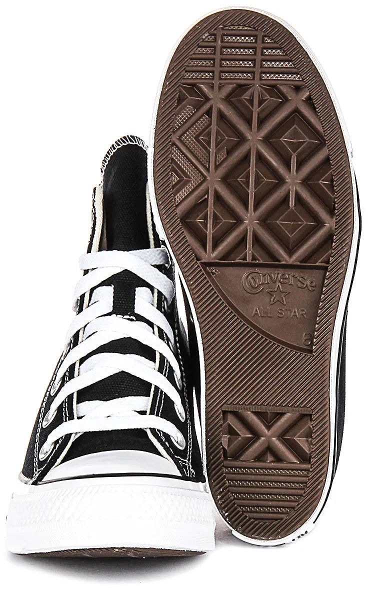 Converse All Star Wedge A11909C In Black White For Women