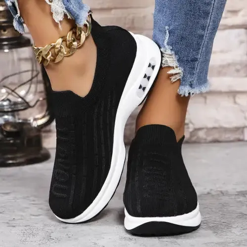 Cozy Knit Slip-Ons